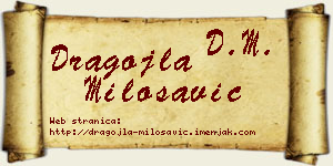Dragojla Milosavić vizit kartica